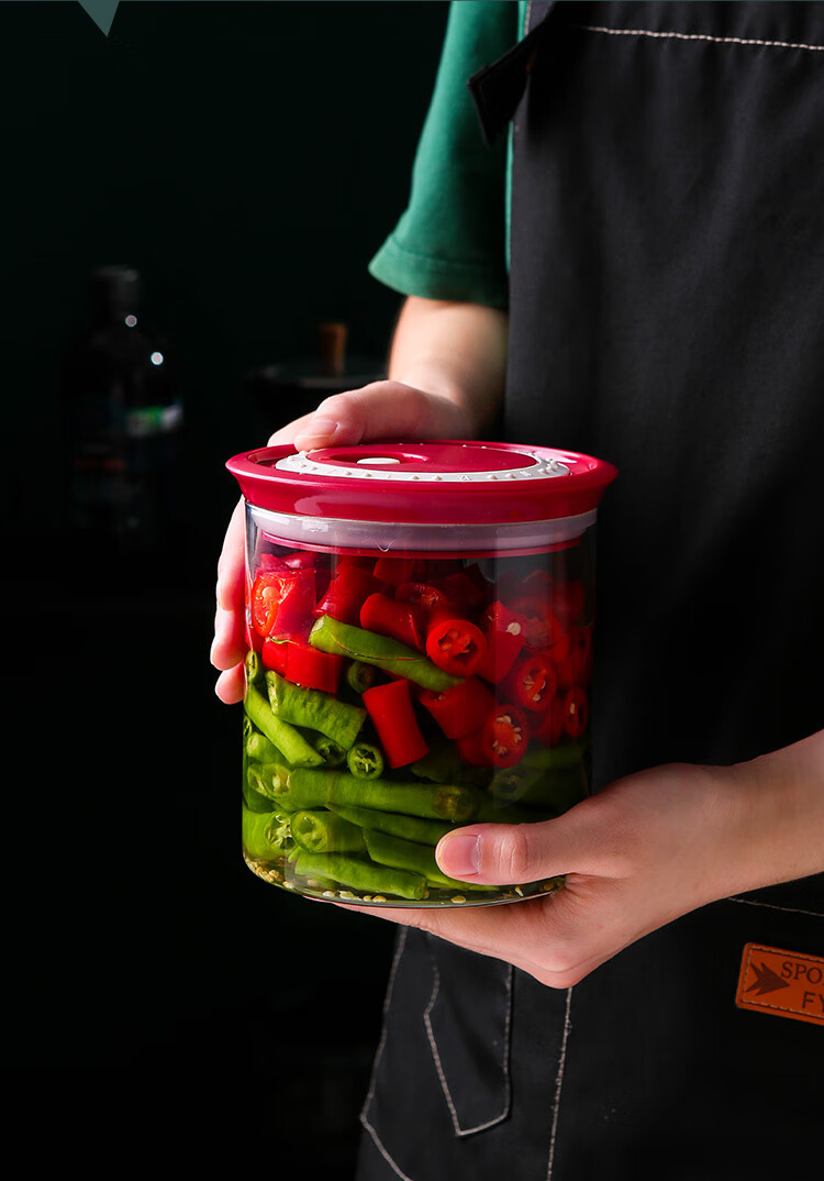 腌菜罐泡菜坛子玻璃密封罐家用腌咸菜罐高硼硅食品级四川酸菜加厚泡菜