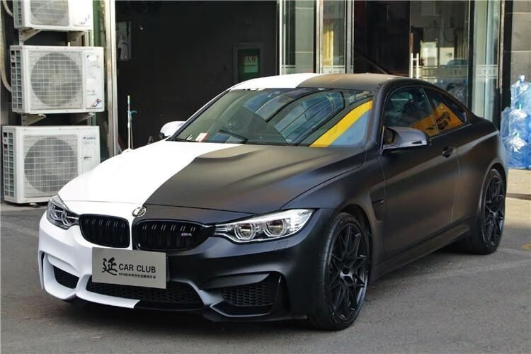 汽车全车贴膜膜改色膜哑光陶瓷武士黑钢琴黑改色车身膜磨砂黑贴纸 超