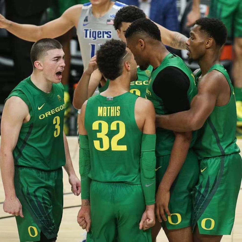 美式窄肩t恤 球员版gi投篮服俄勒冈大学鸭子美式篮球窄肩速干透气