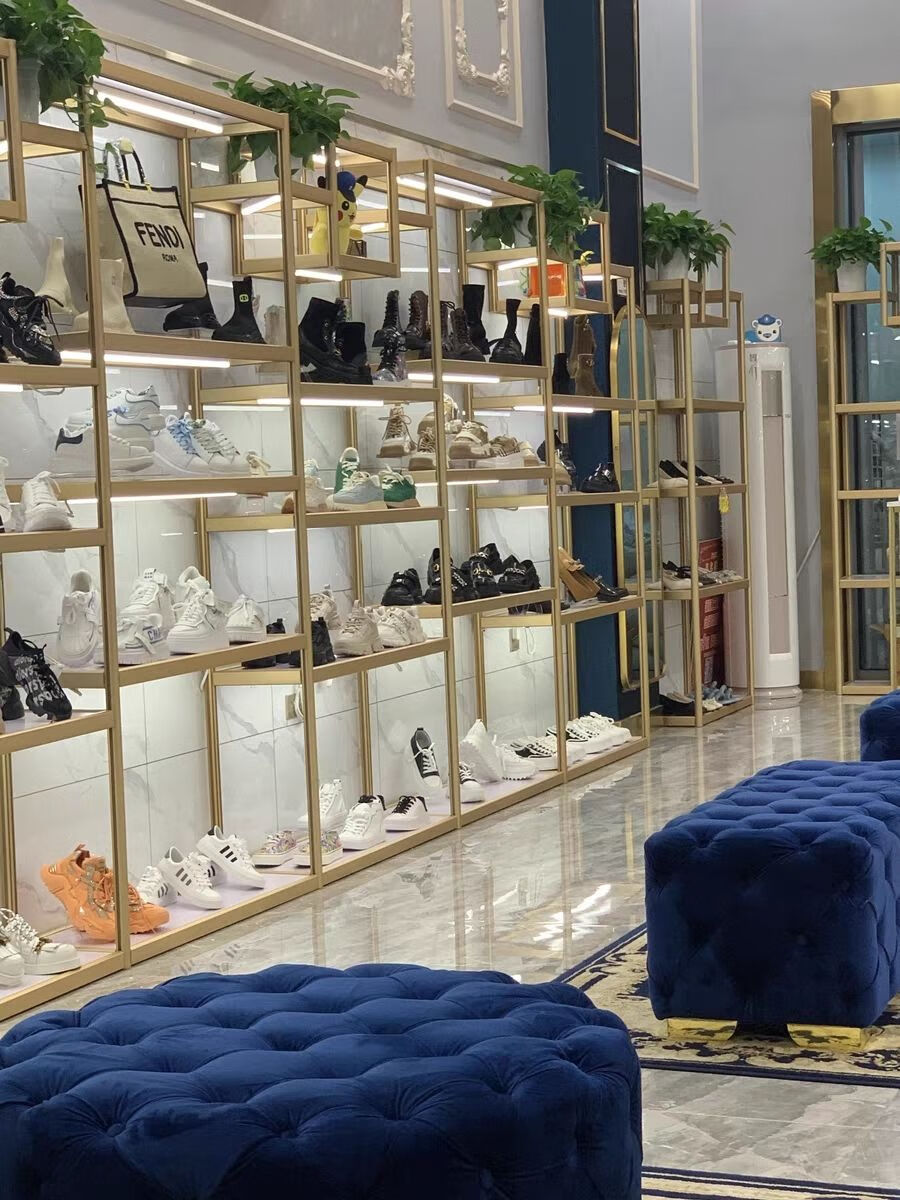 定做鞋店展示架包店货架商场卖场精品鞋架商铺男女鞋货架童鞋货架4米5