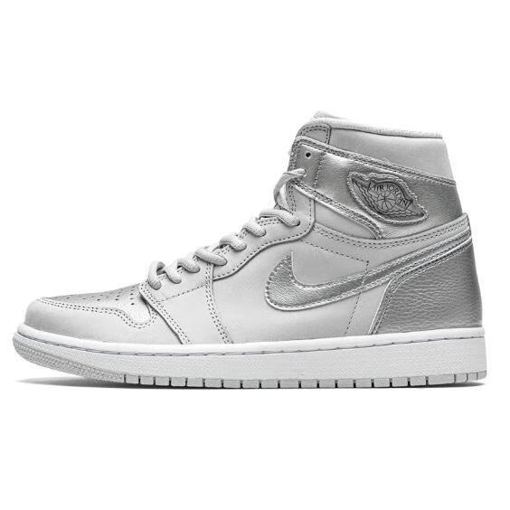 air jdan 1 aj1 og japan 东京限定 白银灰金属dc1788-029 男 dc1788