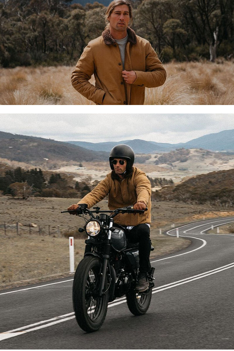 秋冬季n1甲板服海军保暖美式复古羊羔毛外套加绒加厚工装夹克男士 土