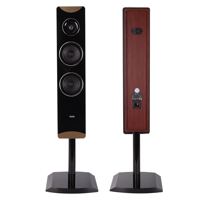 1家庭影院音响前置音柱 家用落地式无源卫星环绕音箱 红色金正5018