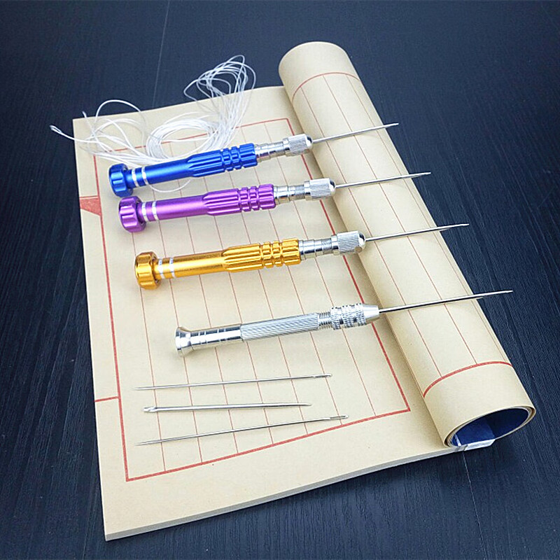 线装书本制作修书工手工装订材料打孔铁锥子di手缝大