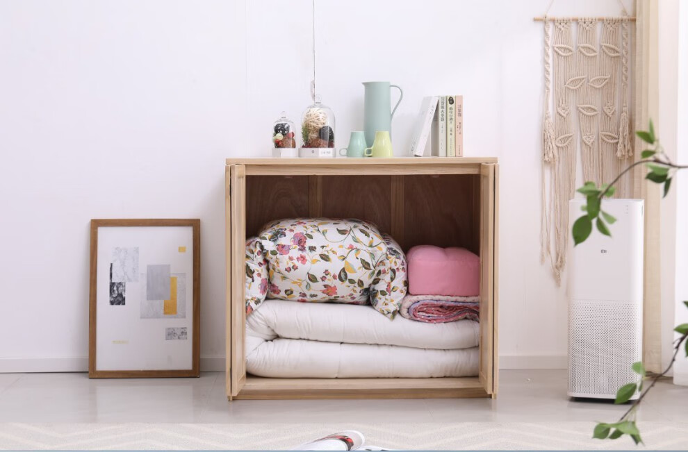 放被子储物柜大容量衣柜阳台储物柜棉被柜子被褥收纳柜大容量家用实木