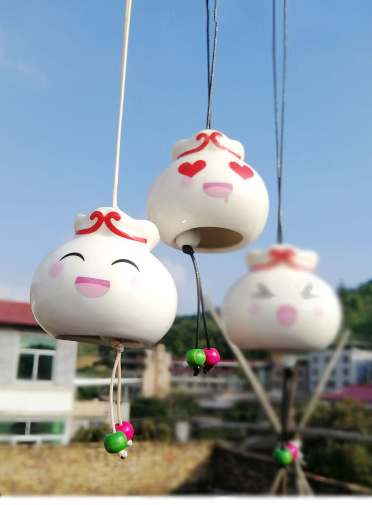 晴天娃娃风铃晴天娃娃陶瓷风铃挂件创意特别礼品毕业生日礼物女朋友