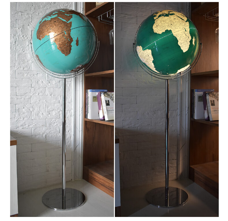 文之宝地球仪43cm万向720度转动制造落地家居摆设摆件大号特大号浮雕