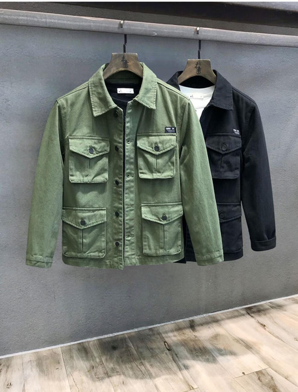 联名二战美军复古m42夹克男式春秋阿美咔叽复刻多口袋伞兵服工装外套