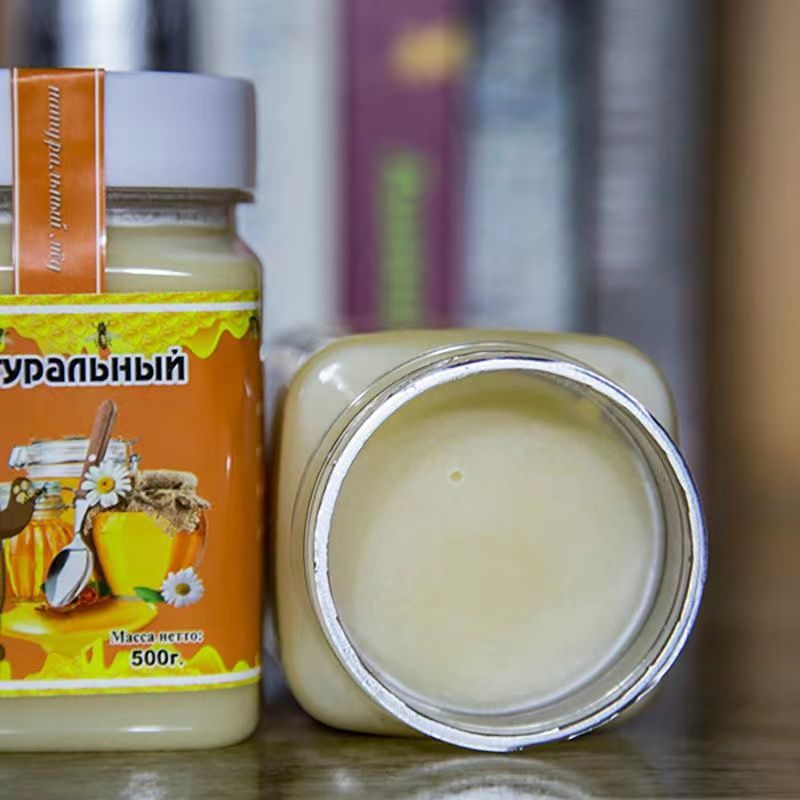 俄罗斯正宗蜂蜜原装进口椴树蜜百花蜜500g1000g1250g天然结晶百花蜜