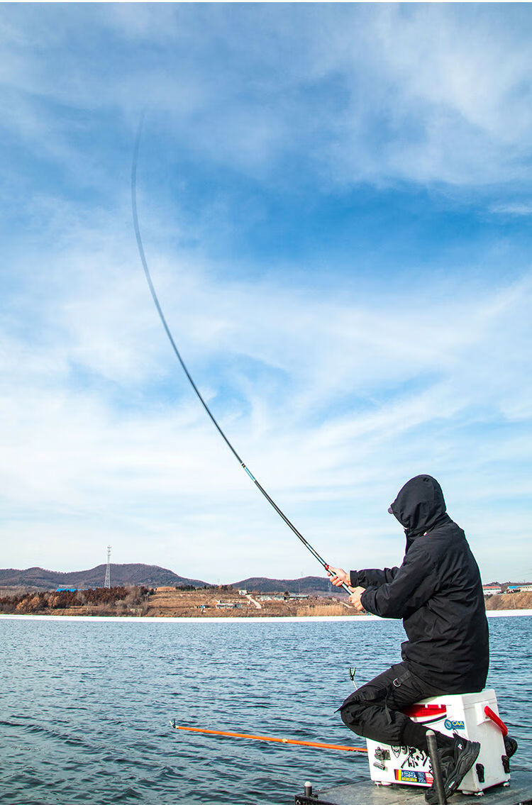 钓鱼竿手竿超轻超硬19调28调碳素鲫鲤鱼杆台钓竿套装6h巨物19调蓝钓断