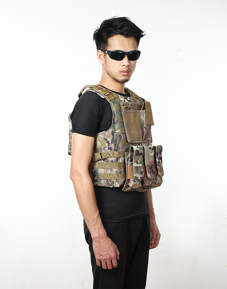特战套装军迷用品马甲户外军迷用品两栖迷彩作战背心真人cs野战装备