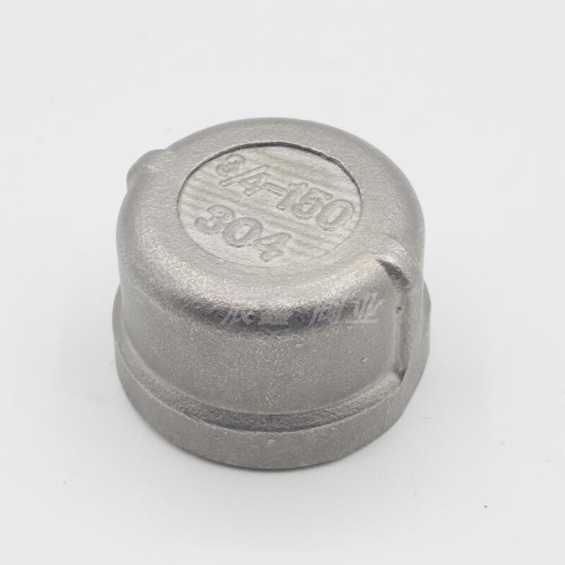 304不锈钢管帽201内丝堵头闷盖头内螺纹家用水管塞头丝扣封头接头3041