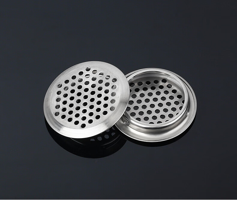 不锈钢透气孔鞋柜排气孔盖橱柜通气孔网孔洞装饰圈散热出气孔塞 10只