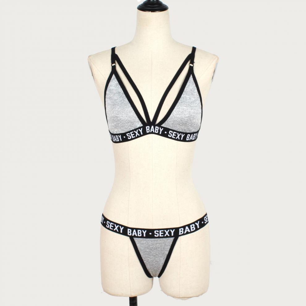 情趣内衣 新款情趣套装透视三点式字母比基尼泳衣免脱cosplay夫妻成人