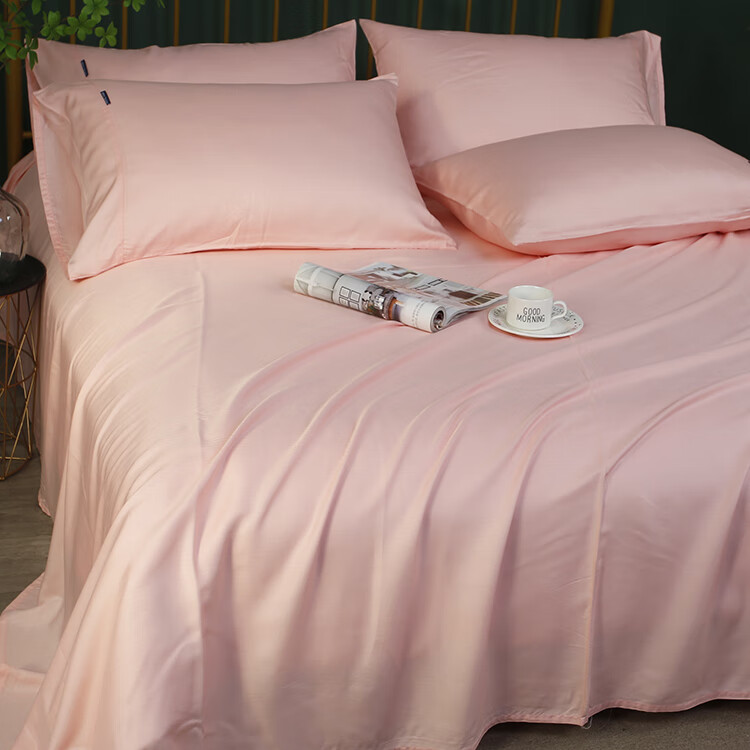 【优选好物】夏季桑蚕丝床单爽滑80支莱赛尔双面天丝tencel 贡缎床单