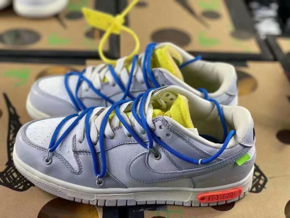 适配耐克dunk联名鞋带owthe50鞋带shoelaces低帮绑带板鞋蓝粉黄绑带