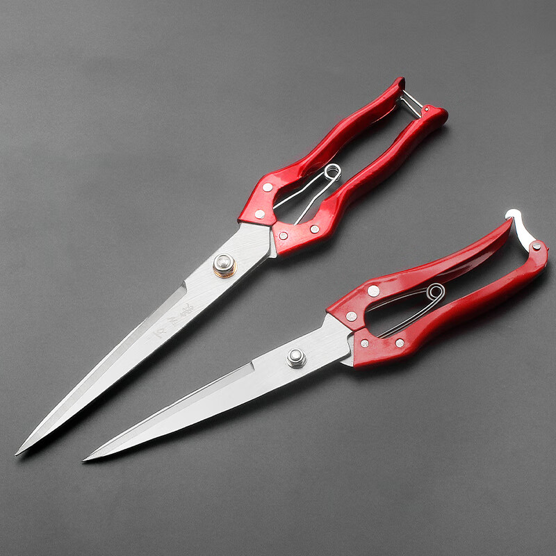 剪刀手动绞绵羊毛专用弹簧兔狗毛大号家用修毛剪 加强款羊毛剪【图片