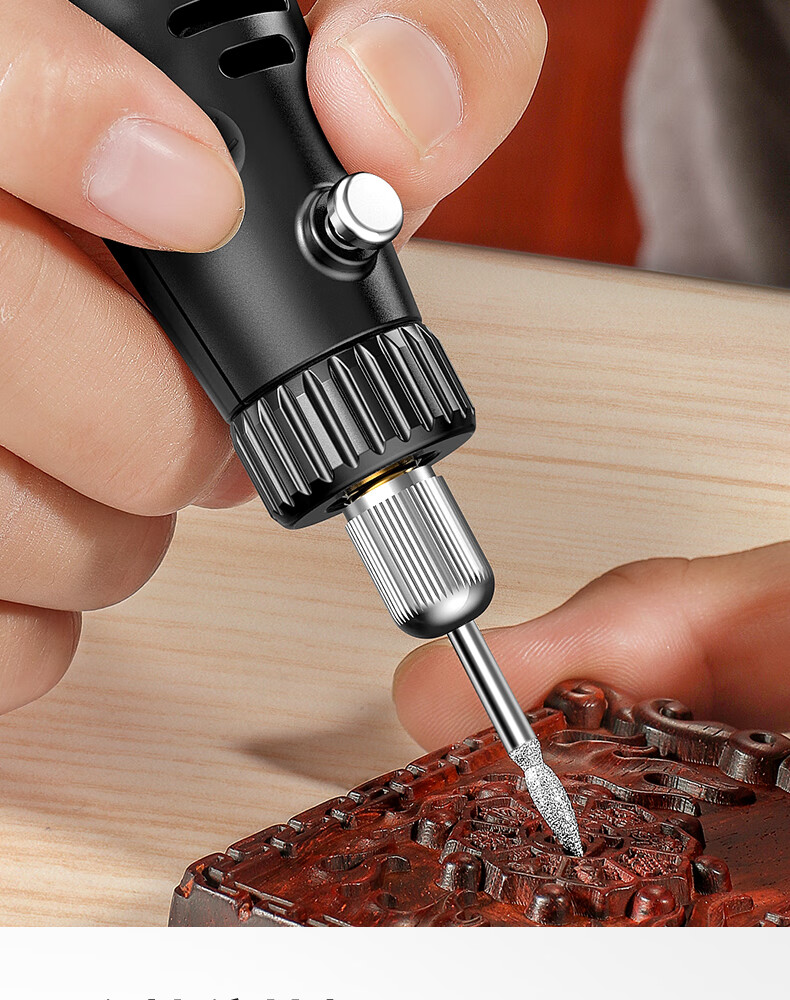 电磨机小型手持打磨机电动切割玉石木雕刻工具抛光迷你小电钻 【插电