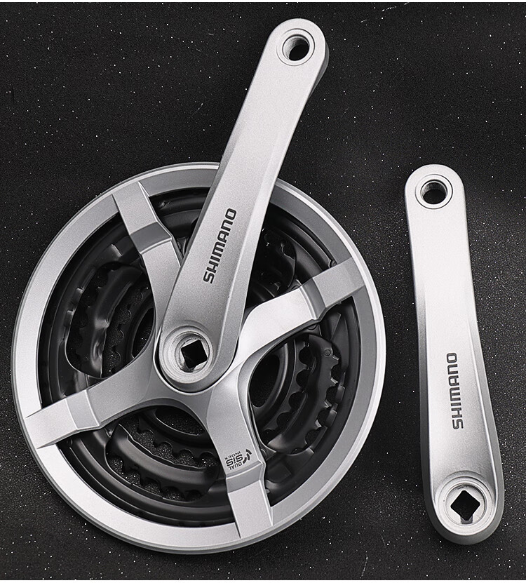 禧玛诺牙盘单盘牙盘2124速27山地自行车齿盘曲柄套装方孔变速配件mt