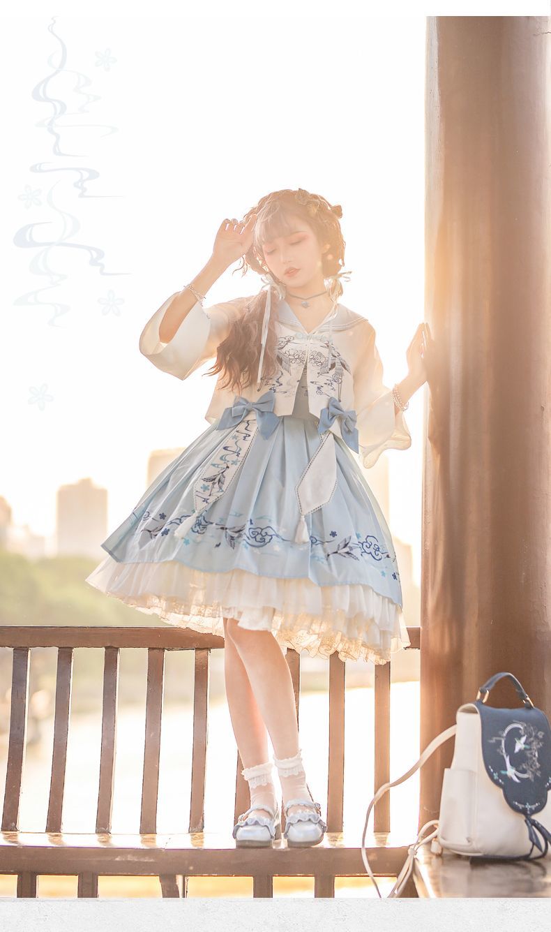 洛丽塔lolita萝莉塔全款op原创气质优雅中华风秋冬外套图片色外搭xl