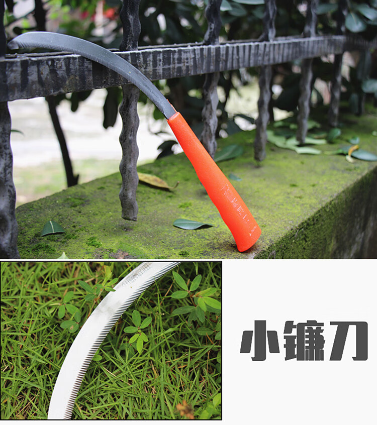 户外农用除草工具进口锰钢镰刀割草刀农具玉米收割割草长柄大镰刀泰鹏