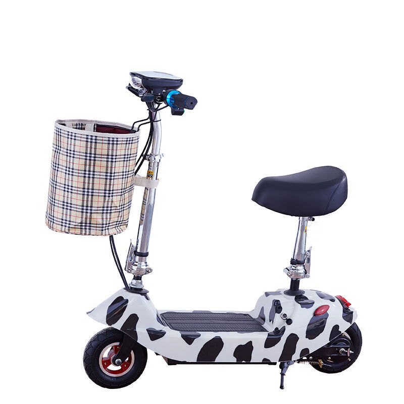 凤凰学生单人电动车轻便式可折叠小型车女士代步车神器成年滑板车同款