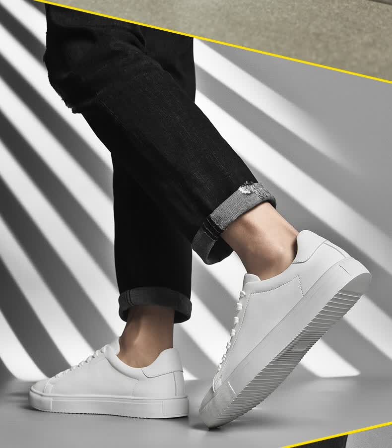 cabbeen卡宾男鞋板鞋男夏季男士小白鞋经典简约休闲鞋透气低帮滑板