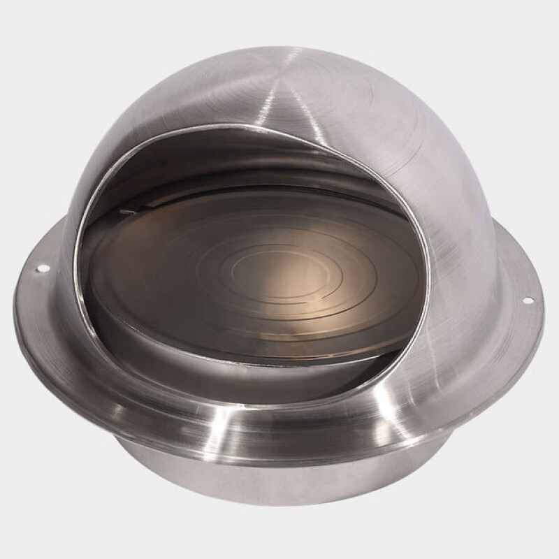 烟道油烟机止逆阀 不锈钢外墙风帽止回阀防风罩油烟机排烟管出风口防