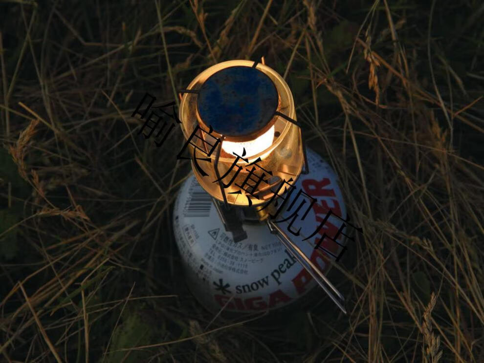 snow 日本雪峰户外露营灯自动点火瓦斯灯燃气灯gl-100ar 不锈钢灯罩