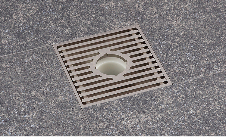 潜水艇地漏超薄地漏洗衣机双用全铜防臭地漏铜拉丝快速排水地漏 ltk40