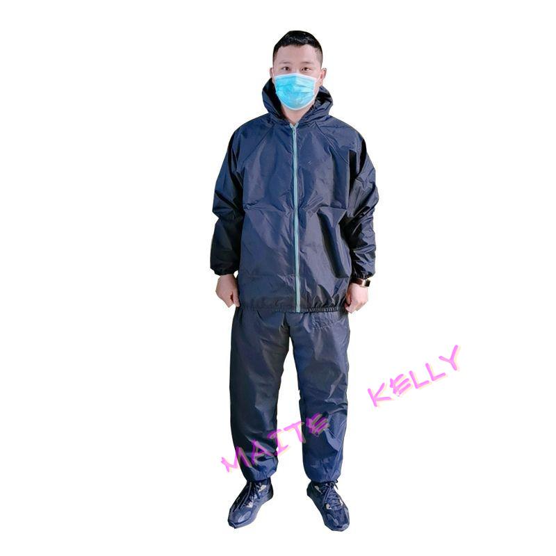 maite岩棉防玻璃纤维打磨防尘服养殖场工作服分体连帽男女同款 绿色