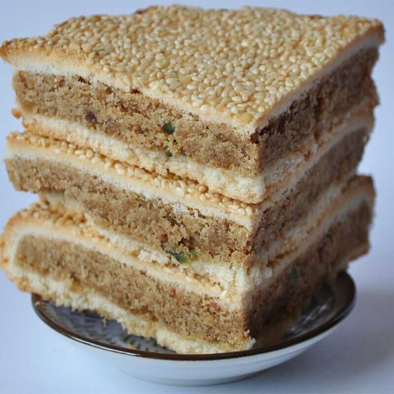 麻饼湖北随州特产李廷广麻酥饼饼子芝麻饼礼盒装糕点散装套饼3个饼子