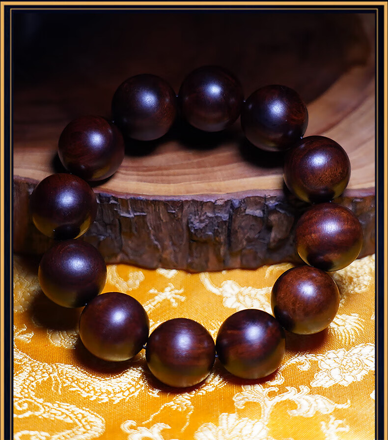 古珍 雷击木手串枣木道珠雷痕十字天经手串手持念珠宝珠道教饰品送