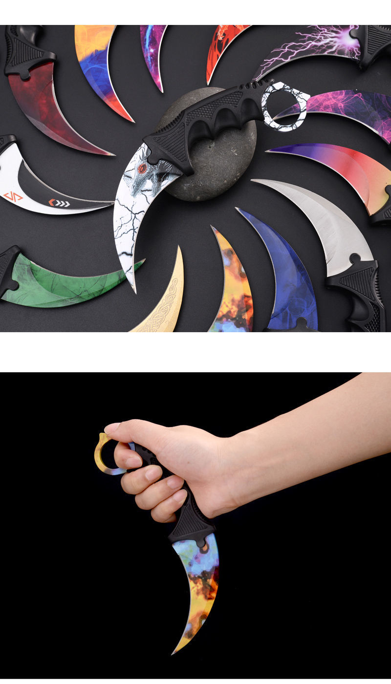 csgo周边爪子刀送男友生日礼物可拆快递高硬度户外刀可定制 渐变之色