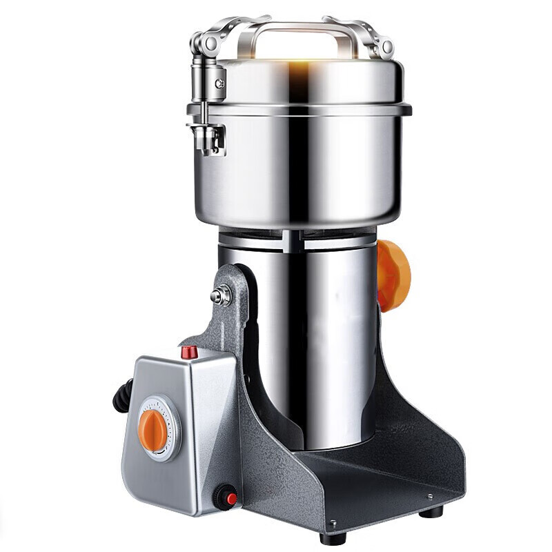 不锈钢电动粉碎机家用磨粉机商用三七打粉机小型中药材打碎机芝麻阿胶