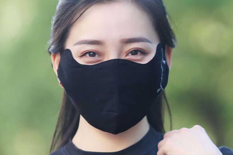 口罩女秋冬季保暖防寒加大加厚棉全棉布透气冬天遮全脸时尚韩版图形深