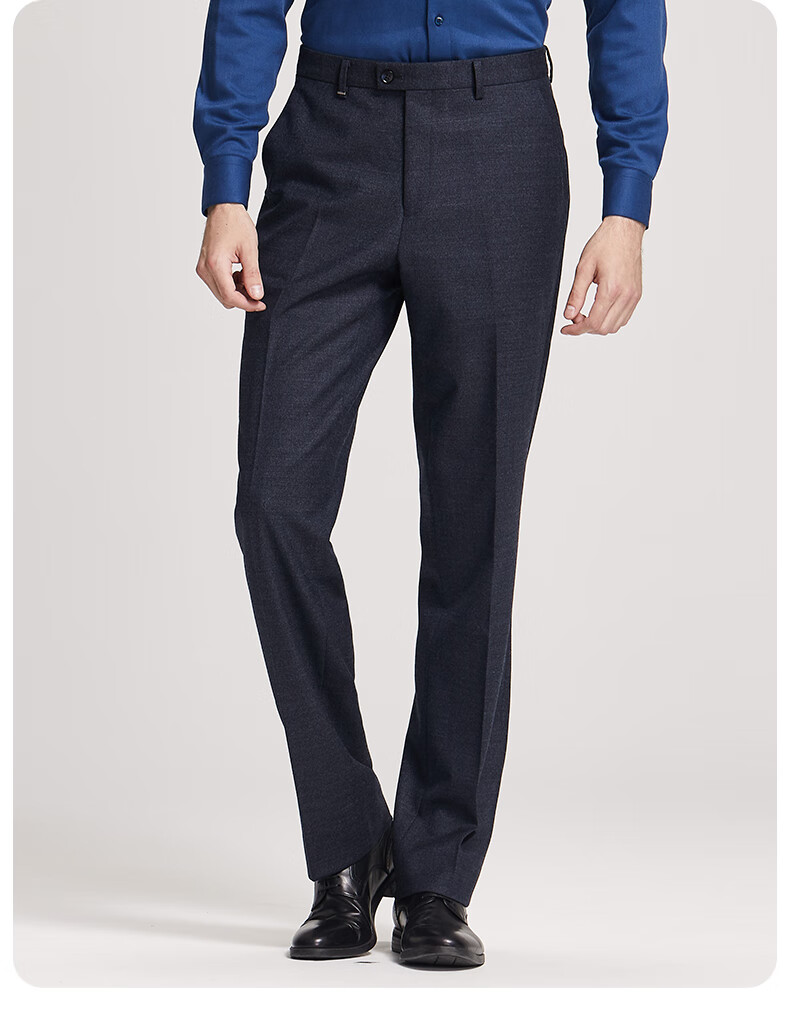 【商场同款】九牧王男裤毛料西裤秋冬季含羊毛直筒职业裤 ja1942313