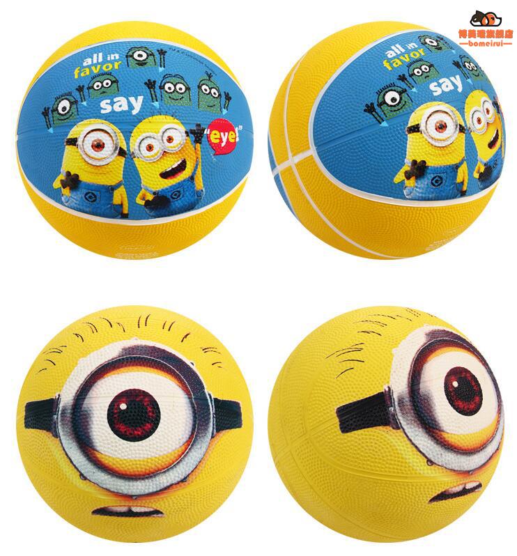 旺旺立大功队儿童篮球5号幼儿园3号宝宝小皮球4号拍拍球防滑耐磨玩具