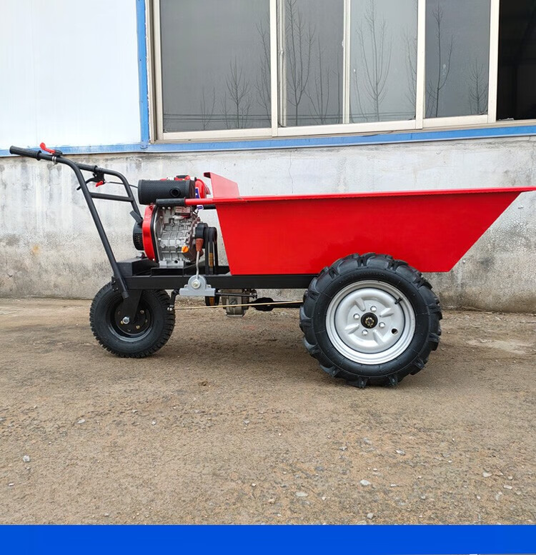 山地运输车小型柴油爬山虎汽油爬坡翻斗车农用鸡公手推车灰斗车 大