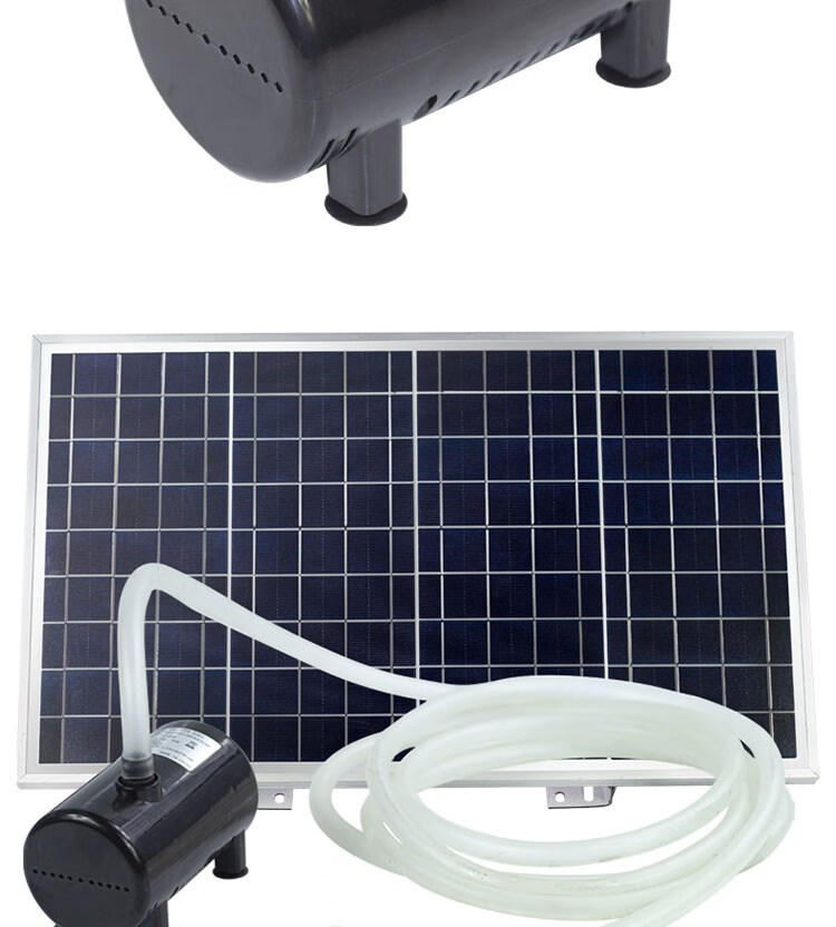 太阳能鱼池水泵循环抽水泵庭院户外鱼池假山流水喷泉造景泵 25w【有