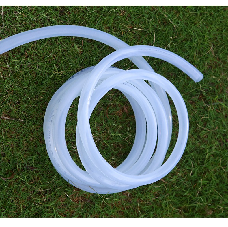 中梦白色软管自来水管防冻牛筋园艺浇水浇花水管6分内径20毫米配卡箍