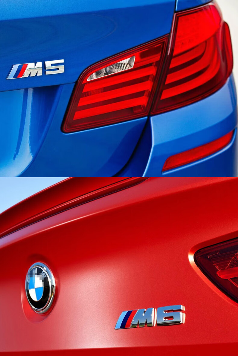 车标贴m标侧标3系5系7系改装m2m5m4m6标志x1x3x5车贴m3后尾箱标 宝马