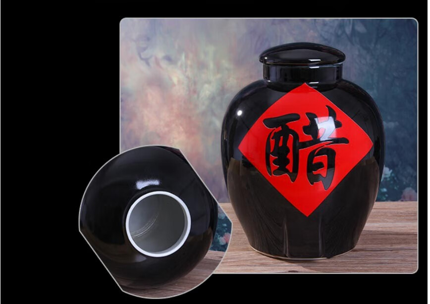 陶瓷醋坛子10斤20斤30斤50斤景德镇酒坛子酒缸泡酒罐储酒罐醋坛家用
