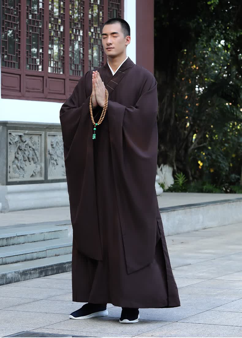 出家人穿的衣服海青居士服麻纱透气夏法会佛教僧服男女同款海清 大