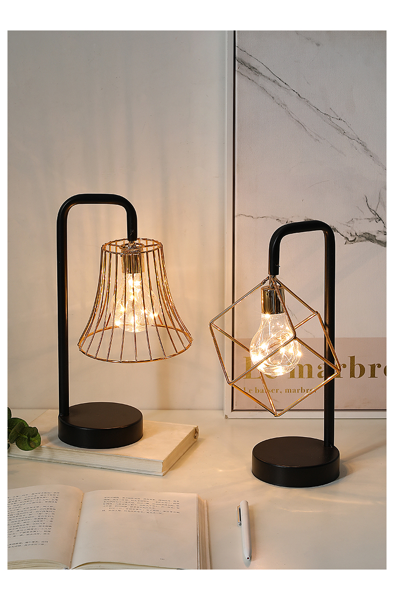 北欧风格房间布置摆设家居装饰品小摆件灯圈创意客厅卧室桌面网红金色