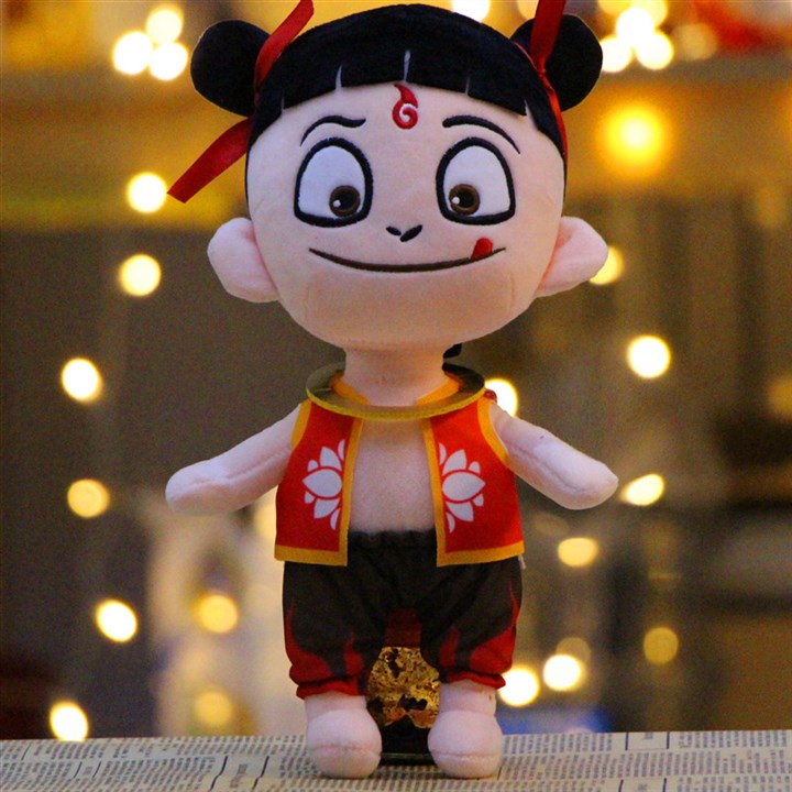 魔童降世哪吒毛绒公仔哪咤玩偶玩具娃娃抱枕礼物周v边哪咤魔童公儿童