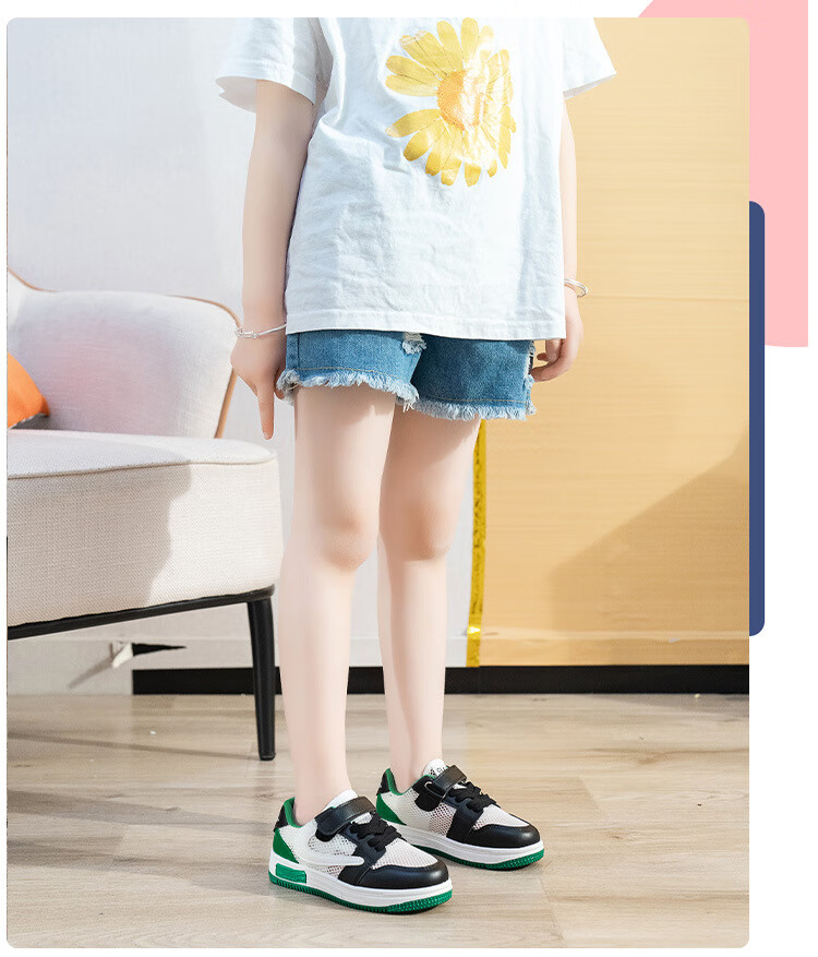 迪士尼儿童鞋十一岁男孩夏天单网鞋8岁男童单网运动鞋时尚儿童板鞋