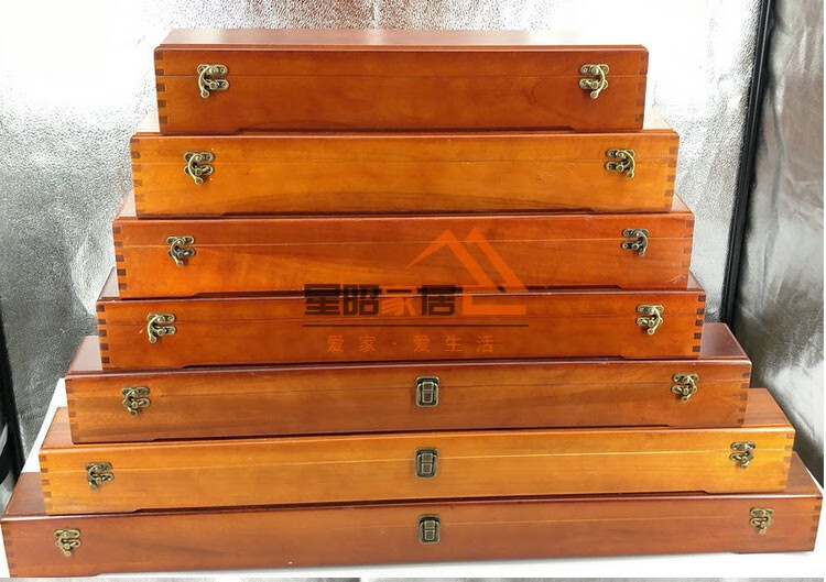 装画盒锦盒书画盒锦盒字画盒收纳字画收藏盒装画的收纳盒家谱樟木盒子