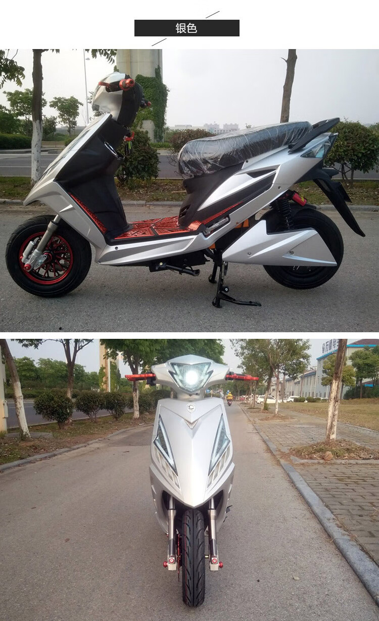 改装鬼火三代电瓶车96v电动车72v60v战速男女踏板车高速电摩 标配60