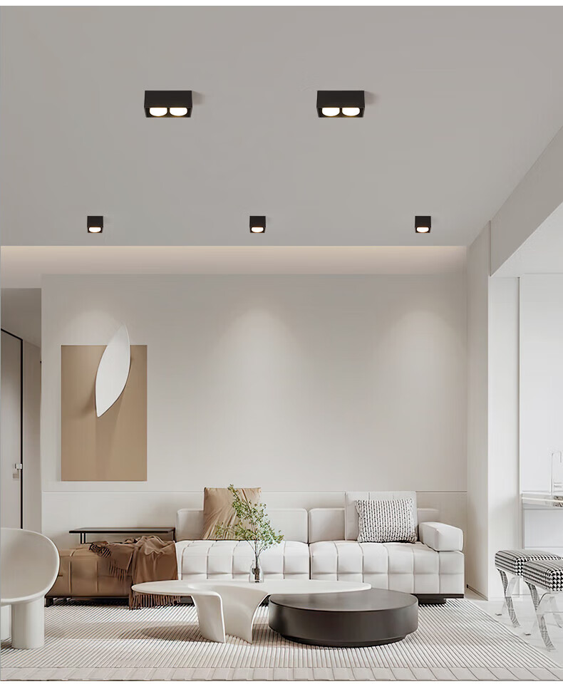 欧普照明(opple)欧普照明官方旗舰明装筒灯无主灯客厅照明斗胆灯玄关